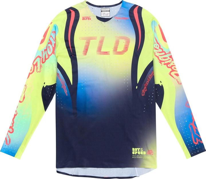 Actual product image Troy Lee Designs Sprint Ultra Jersey, Drip, glo yellow, S (S)