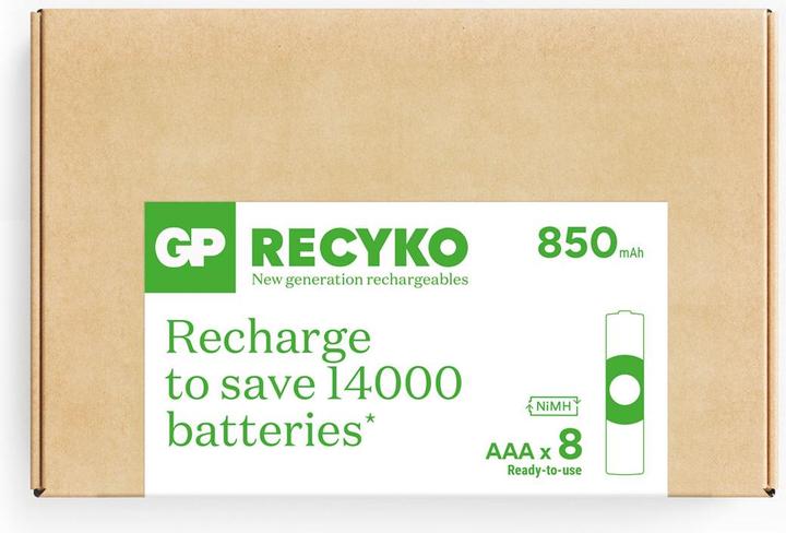 Actual product image GP Batteries ReCyko (8 pcs., AAA, 850 mAh)