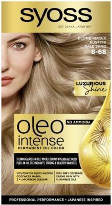 Actual product image Syoss Oleo Intense Permanent Colouring Hair Dye With Oils 8-68ond Desert Sand (8-68ond Desert Sand)