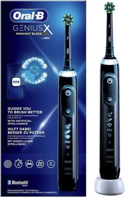 Image du produit Oral-B Brosse à dents électrique Genius X Black (Brosse à dents oscillo-rotative)