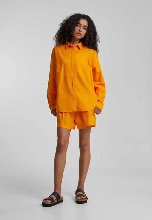 Produktbild Urban Classics Ladies Linen Mixed Oversized Shirt - 165597 (L)