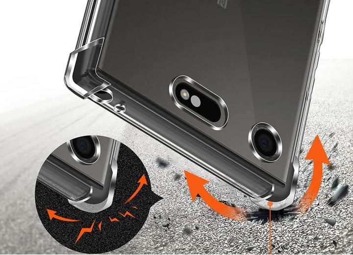 Produktbild Screenguard Sony Xperia XZ1 Compact Hülle Crystal Soft Airbag Bumper (Sony Xperia XZ1 Compact)