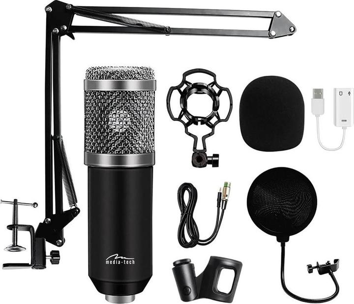 Actual product image Media-Tech STUDIO&STREAMING MIC - Professional condenser microphone (black).