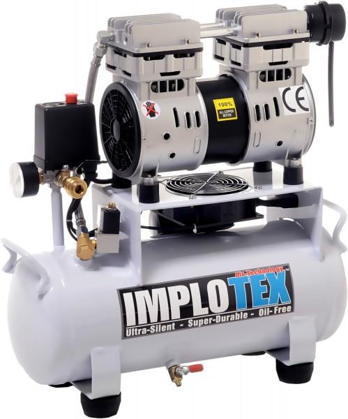 Image du produit Implotex - Flüsterkompressor 850W 14L Silent Druckluftkompressor nur 55dB leise ölfrei flüster Kompr (8 bar, 14 l)