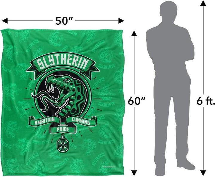 Actual product image Ambition, Cunning, Pride Slytherin Blanket