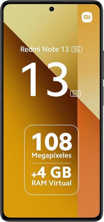 Actual product image Xiaomi Redmi Note 13 (128 GB, Midnight Black, 6.67", Dual SIM, 108 Mpx, 4G)