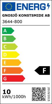 Label énergétique Konstsmide Guirlande lumineuse LED Micro, 400 LED, 27.9 m, extérieur (0.25 m)