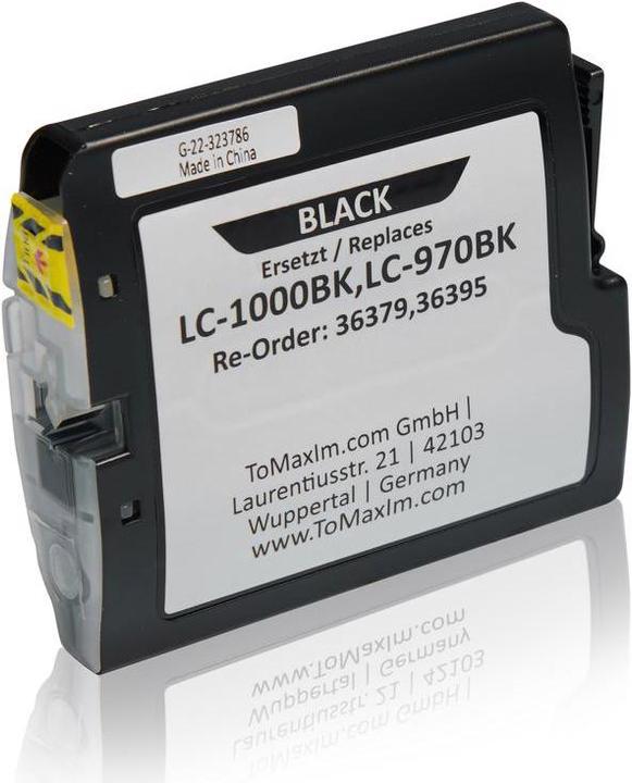 Produktbild Inkadoo Druckerpatronen kompatibel zu Brother LC-1000BK Tintenpatrone, schwarz Schwarz (BK)