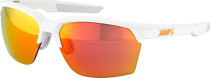 Produktbild 100% Sportcoupe (Matte White, Hyper Red Multilayer Mirror)