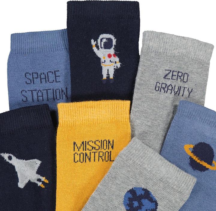 Produktbild La Redoute Collections 7er-Pack Socken mit Weltraum-Motiven (7er Pack, 27, 30)