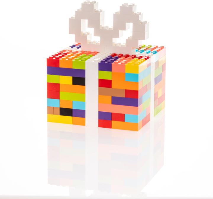 Actual product image LEGO bricks mixed colours - 160 gr. - approx. 1.000 pieces - Colorful basic bricks mix - NEW (LEGO Accessories)