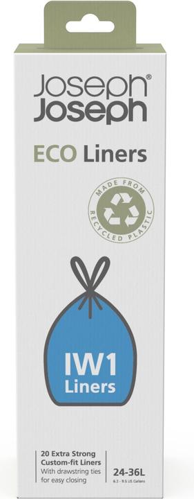 Joseph Joseph IW1 24-36L Eco Liners - Contenitori riciclati da 20 pezzi - Grigio (36 l)