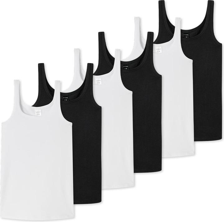 Image du produit Schiesser Pack de 6 teens girls 95/5 Organic Cotton Tops / Maillots de corps (176)