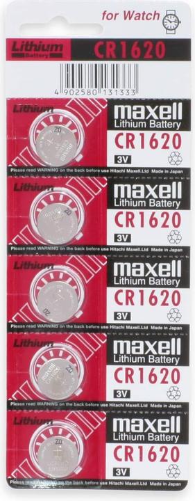 Actual product image Maxell Lithium battery (5 pcs., CR1620, 80 mAh)