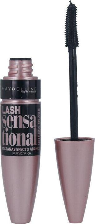 Actual product image Maybelline New York Maybelline Lash Sensational Intense Black 9.5ml, Black, Intense Black, Volumizing, Aqua / Water, Pro (004 Intense Black)