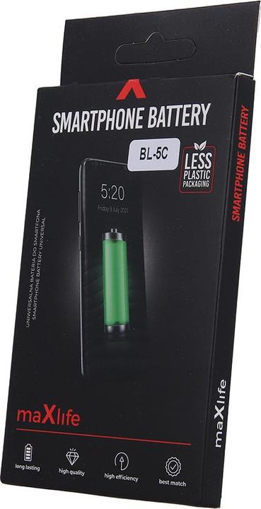 Immagine prodotto Maxlife Batteria per Nokia 3100 / 3110 Classic / 3650 / E50 / N91 / BL-5C 1300mAh