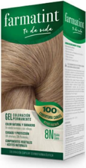 Produktbild Farmatint gel coloración permanente #8n-rubio claro (8N)