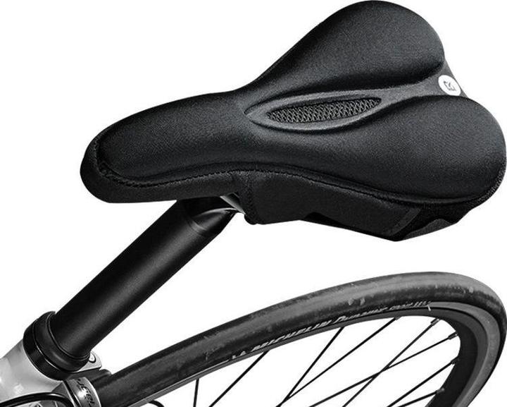 Actual product image Rockbros LF047-B silicone gel bicycle seat cover size L - black