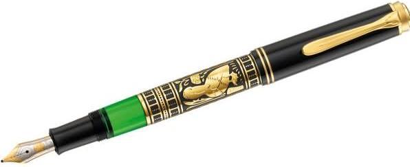 Produktbild Pelikan Füllhalter M700 Toledo B Etui (Schwarz, Gold, Grün, 1 x)