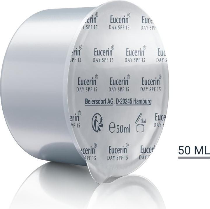 Produktbild Eucerin HYALURON-FILLER Tag LSF 15 für trockene Haut Nachfüllkapsel (50 ml, Tagescreme, SPF 15)