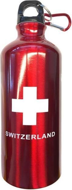 Produktbild CreaDiva Aluflasche Schweiz mit Karabiner (0.60 l)
