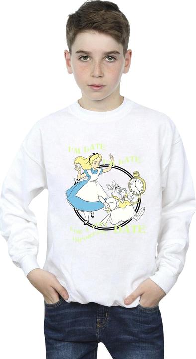 Actual product image Disney Boys Alice In Wonderland I'm Late Sweatshirt (152, 158)