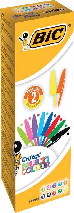 Produktbild Bic Kugelschreiber ® Cristal® Multicolor, 0,6 mm, sortiert (Mehrfarbig, 20 x)