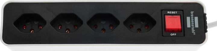 Image du produit Brennenstuhl Bremounta 4 voies avec interrupteur *CH (4 x, Type 13, 3 m)