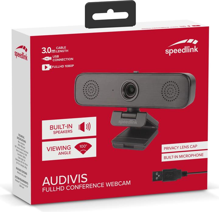 Produktbild Speedlink Webcam Audivis (SL-601810) (2 Mpx)