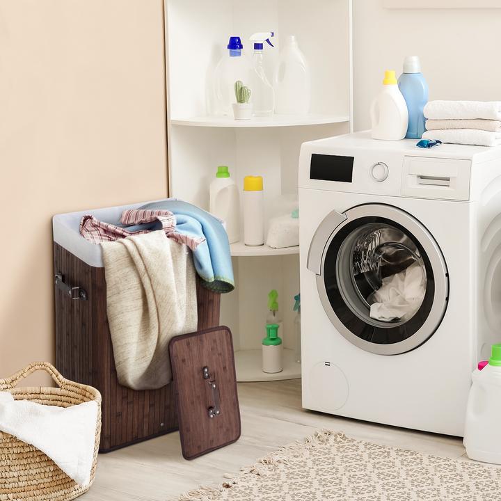 Immagine prodotto Homcom Cesto per il bucato con 2 maniglie (72 l)