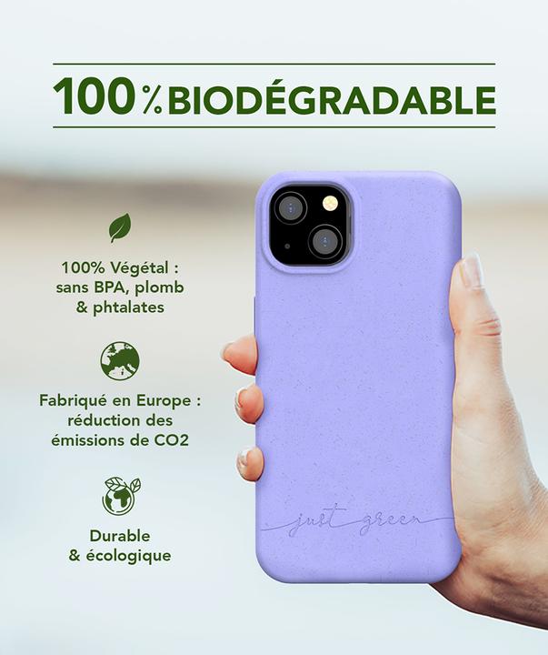 Actual product image Bigben Case 100% Eco iPhone 13 Purple (Apple iPhone 13)