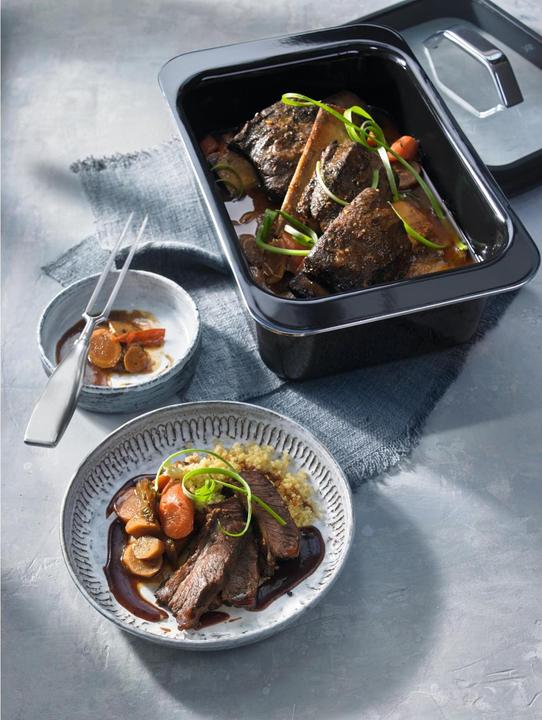 Actual product image WMF Roaster Fusiontec 38 cm x 24 cm x 18 cm (24 cm, Casserole + Stewpot, Steel, Ceramic)