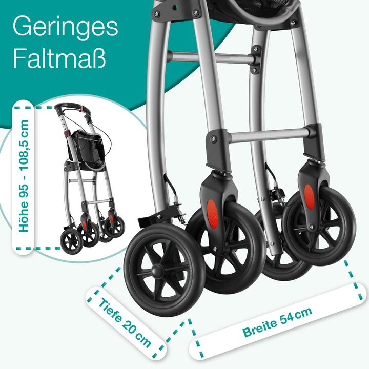Actual product image Aktivshop Wohnungsrollator, Rollator schmal für die Wohnung, extra schmal, Innenrollator