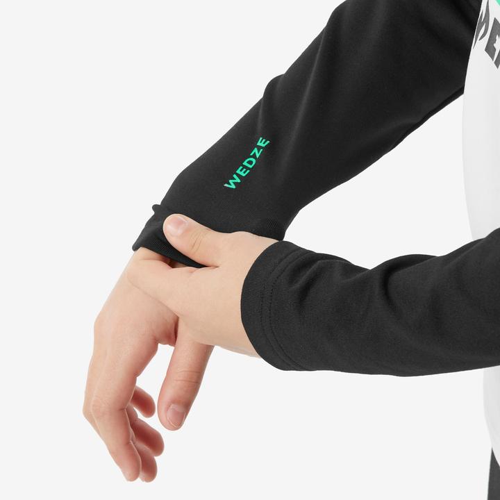 Immagine prodotto Wedze Maglia funzionale da sci per bambini - BL 500 bianco/nero con motivo (100 C)