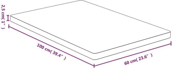 Immagine prodotto VidaXL Weston (60 x 2,5 x 100 cm)