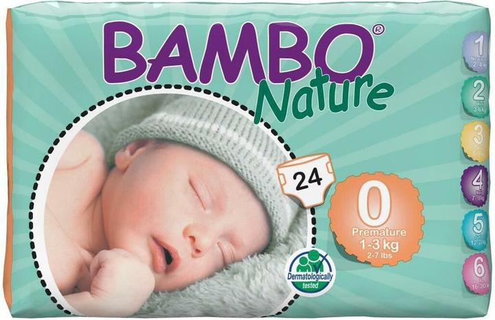Actual product image Abena Bambo Premature 1-3kg (Size 0, Pack, 24 Piece)