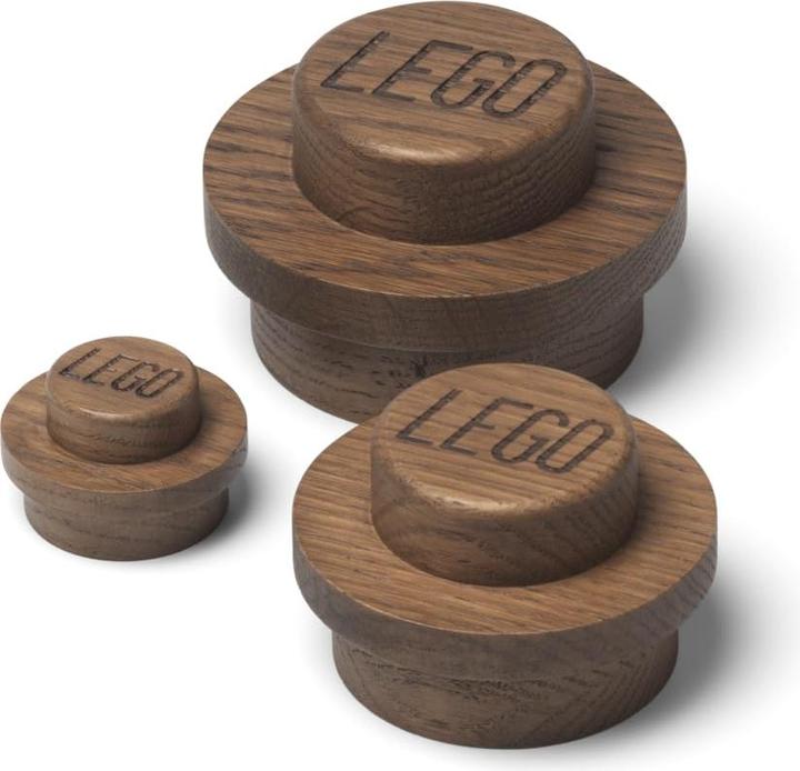 Actual product image Room Copenhagen 1x1 Wooden Wall Hanger Set - Oak Dark Stained