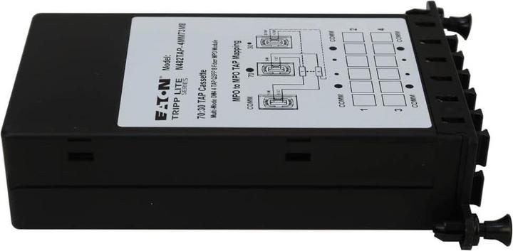 Image du produit Eaton TRIPPLITE Fiber TAP Cassette - Multimode 8-Fiber MPO to MPO 4monitoring Ports 70/30 Split