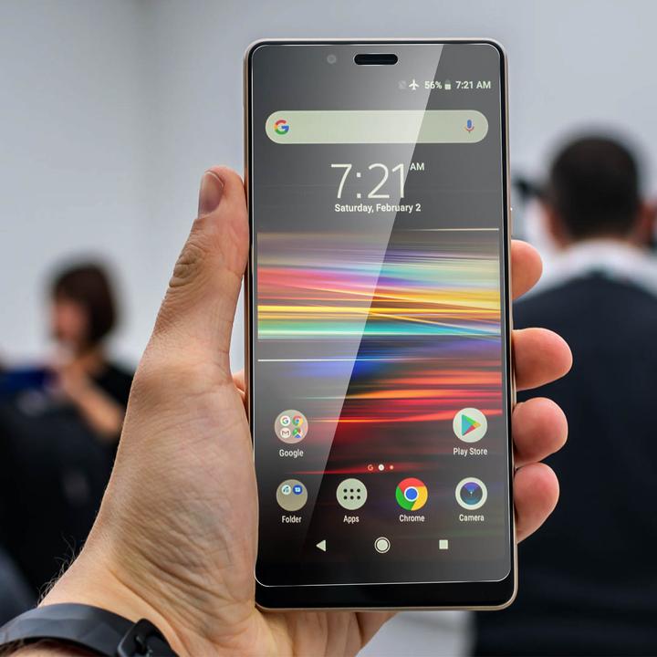 Actual product image Avizar Crystal clear film, glass screen protector (1 Piece, Sony Xperia L3)