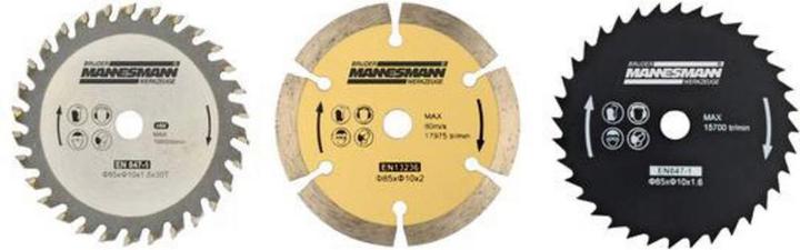 Actual product image Mannesmann Mini hand-held circular saw