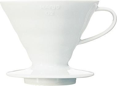 Image du produit Hario V60-02 Goutteur à café en céramique, blanc