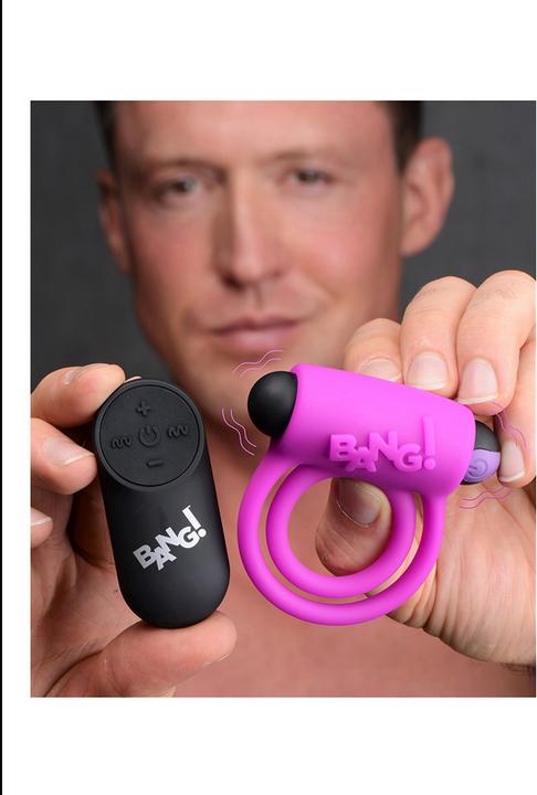 Immagine prodotto XR Brands Silicone Cock Ring & Bullet with Remote Control (7.70 cm)