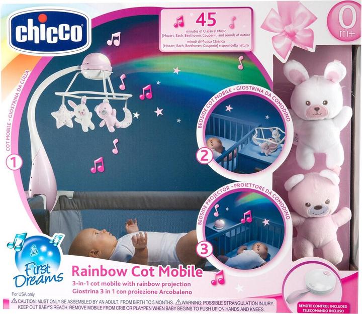 Immagine prodotto Chicco Dispositivo mobile Rainbow 3-in-1 rosa