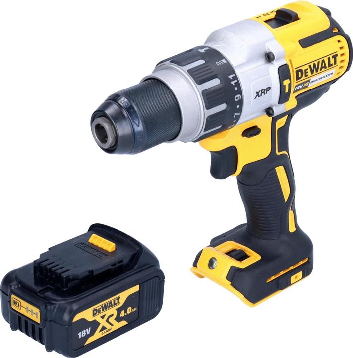Image du produit DeWalt DCD 996 N Perceuse à percussion à batterie 18 V 95 Nm Brushless + 1x batterie 4.0 Ah - sans chargeur (Fonctionnement sur batterie)