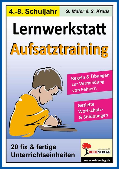 Immagine prodotto Lernwerkstatt Aufsatztraining (Tedesco, Stefanie Kraus, Gerlinde Kraus, 2006)