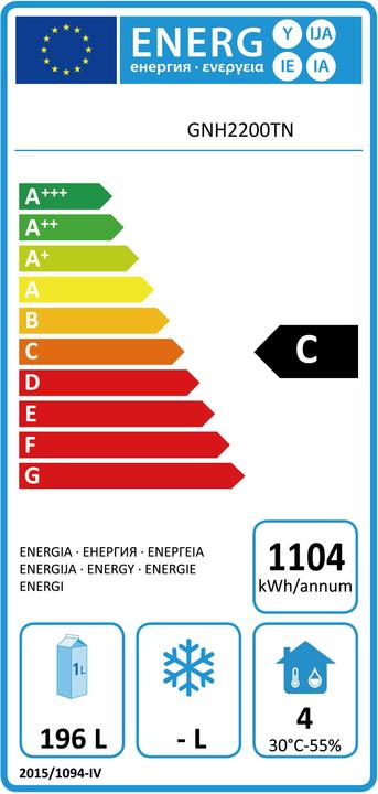 Label énergétique Gastro Hero Table réfrigérée ECO / avec rebord - / (282 l)