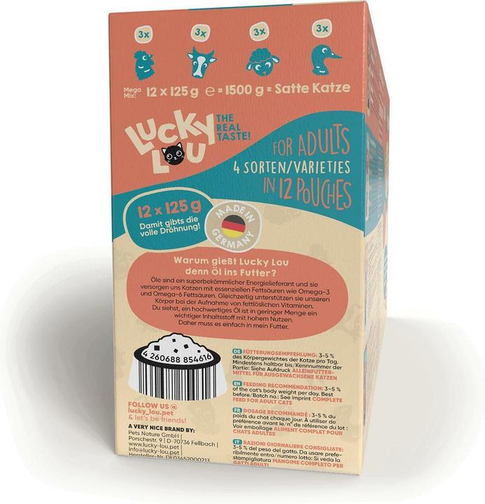 Actual product image Lucky Lou Tasty mix (Senior, Adult, 12 pcs., 1500 g)