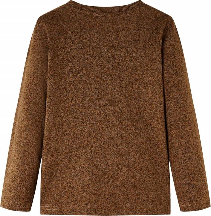 Produktbild VidaXL Kinder-Langarmshirt Cognac Melange 92,Material: 50 (92)