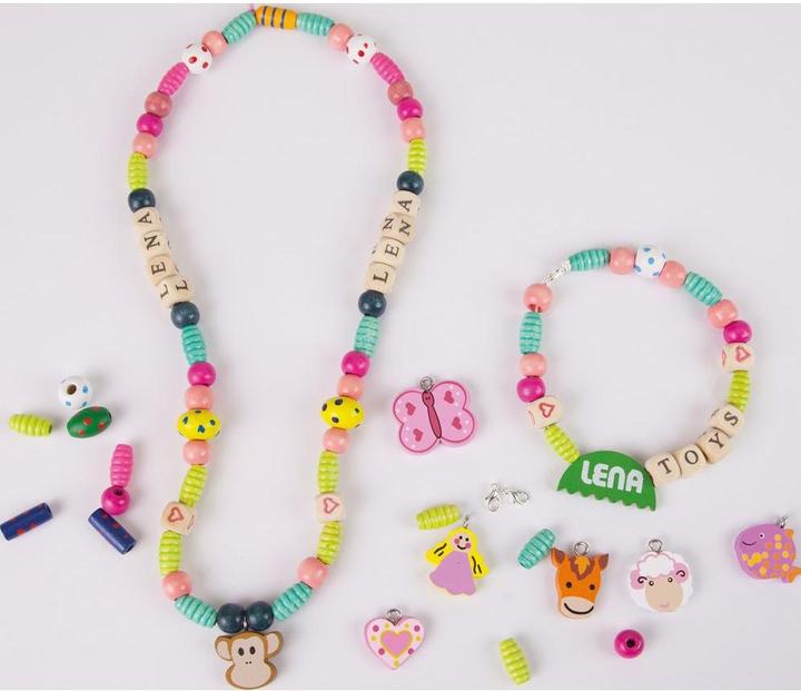 Actual product image Lena wooden beads and letters