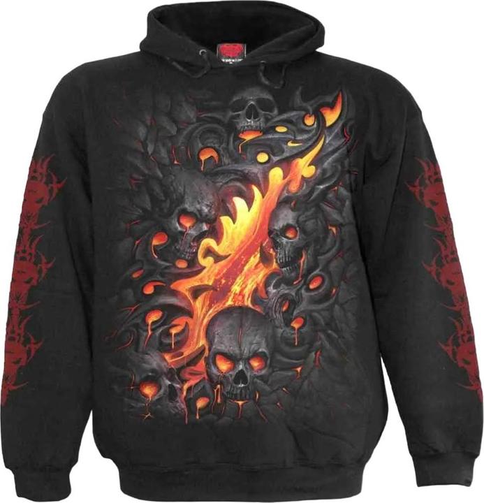 Immagine prodotto Spiral Felpa con Cappuccio Teschio di Lava Adulto Unisex (L)